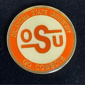 Vintage Oklahoma State University Orange and Gold Challenge Coin